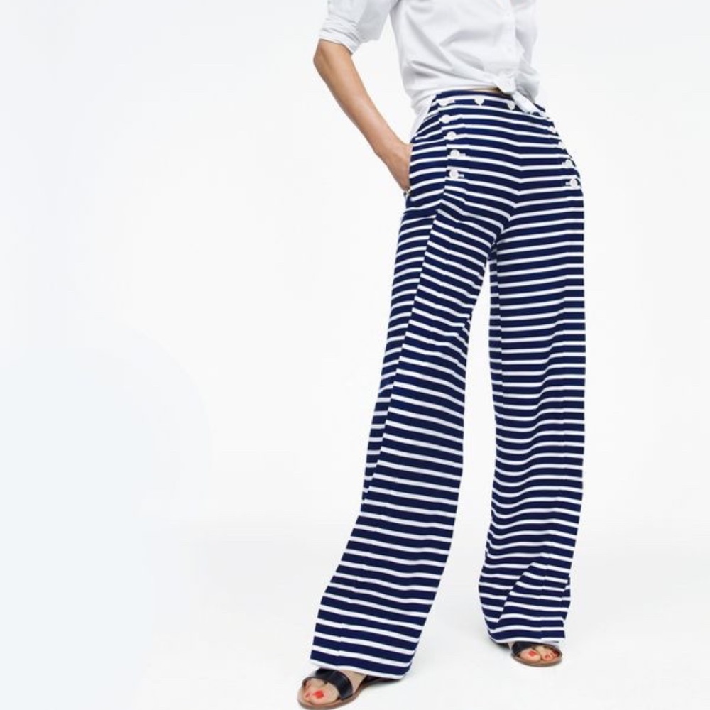 J-Crew Wide Legs Sailor Pants Size 0-2